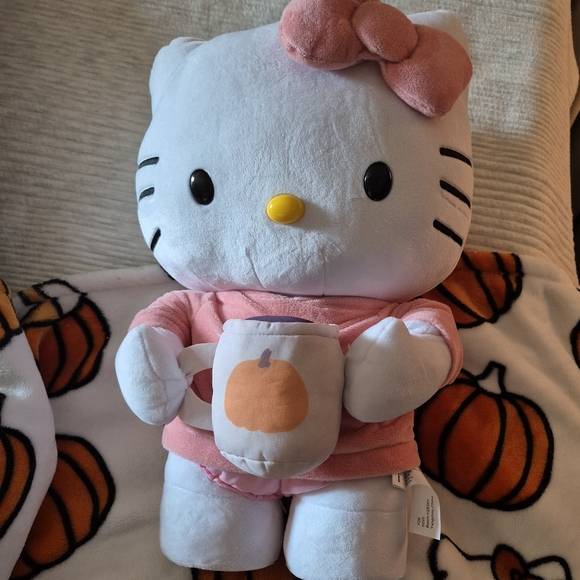 Large Hello Kitty Plush Fall Greeter - Picture 2 of 3